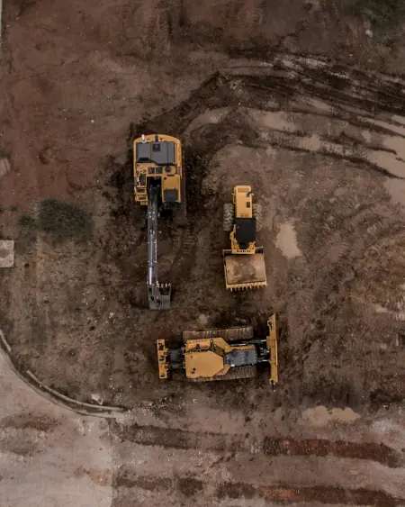 Soils to be tested at construction site.